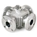 Multi-port Ball Valves, Flanged End ,,KF-315, 4 way Flanged Ball Valves,T/L-Port, Full Bore, PN 40/16